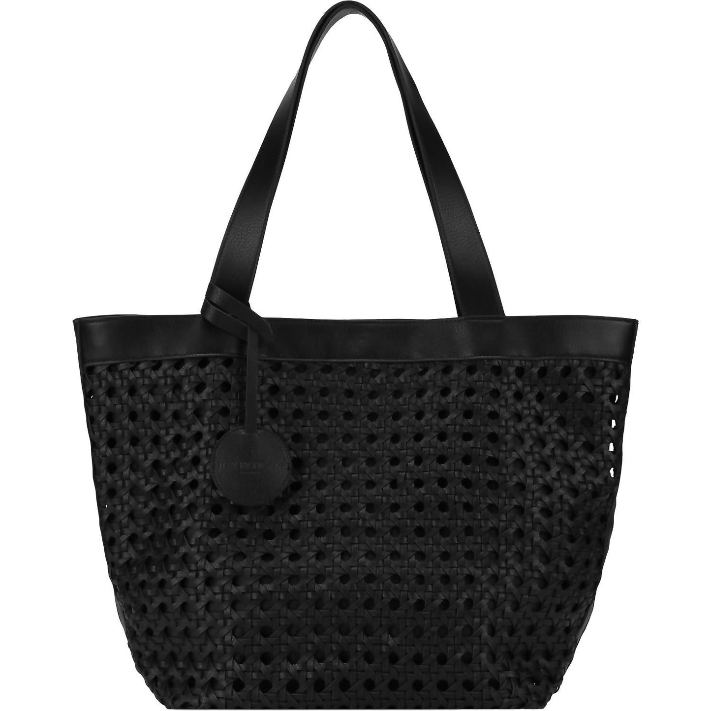 Ilse Jacobsen - Women's Braid 02 Black Synthetic Shoulder Bag