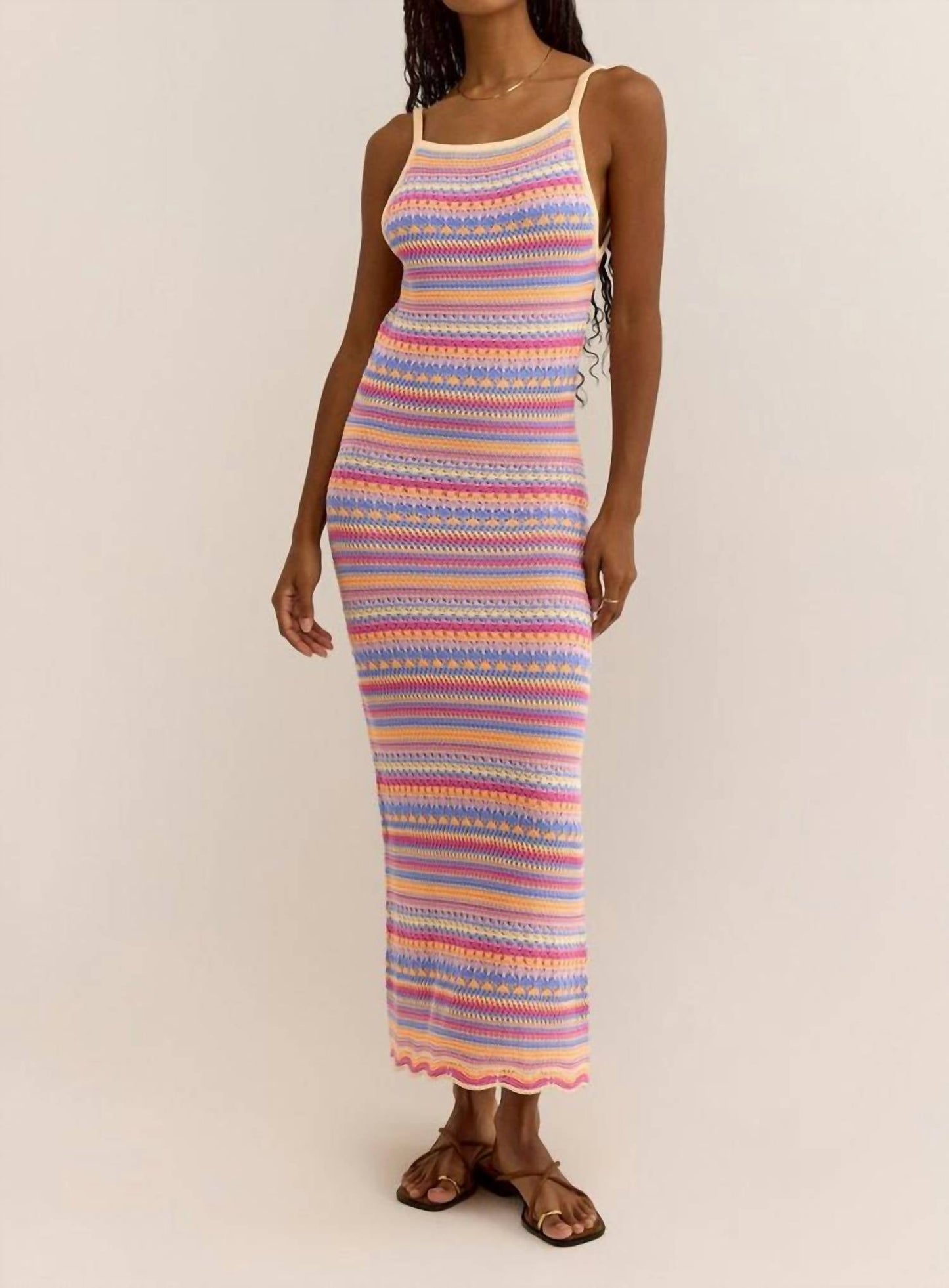 Z Supply - Santa Cruz Stripe Crochet Midi Dress