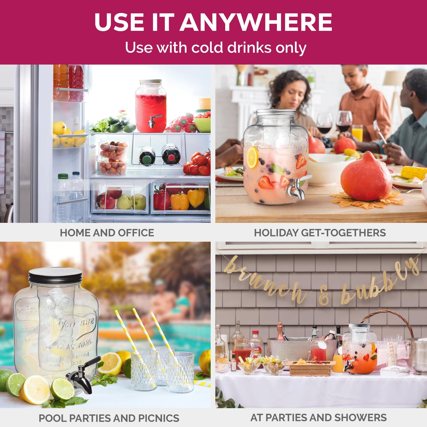 Glass Drink Dispenser