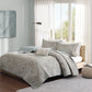 Madison Park Pure Ronan 100 Cotton Quilt Set Blue Full Queen 4 Piece