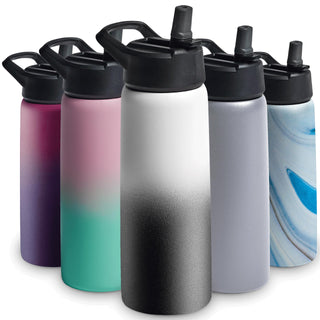 Insulated Sports Water Bottle with Straw