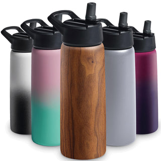 Insulated Sports Water Bottle with Straw
