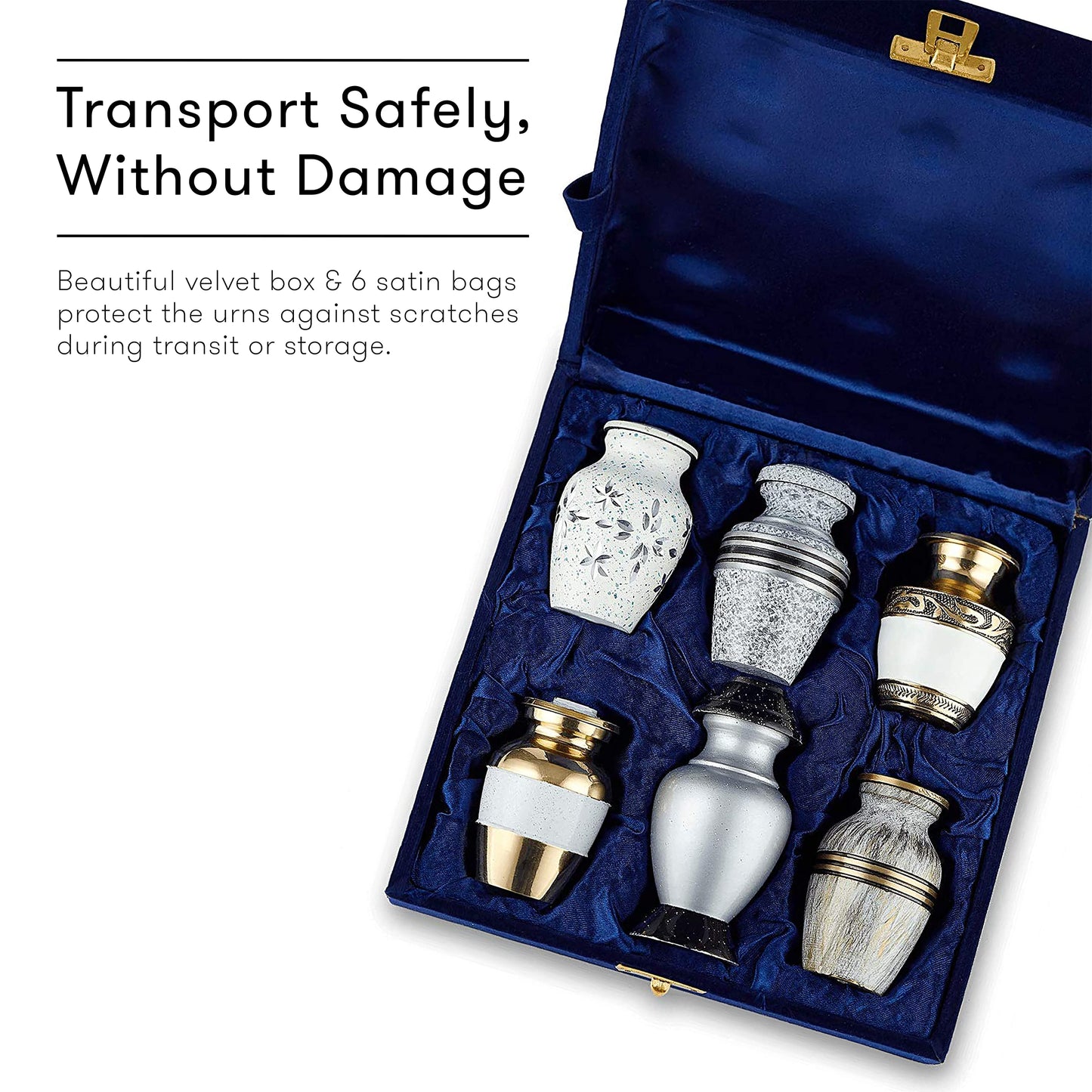 Adult Cremation Urns with Velvet Bag