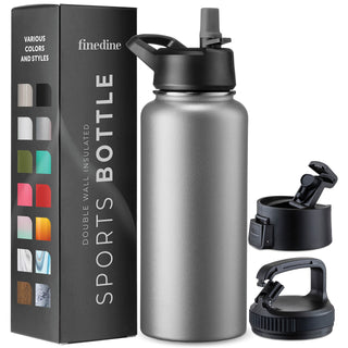 Insulated Sports Water Bottle with Straw