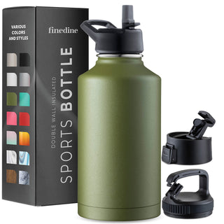 Insulated Sports Water Bottle with Straw