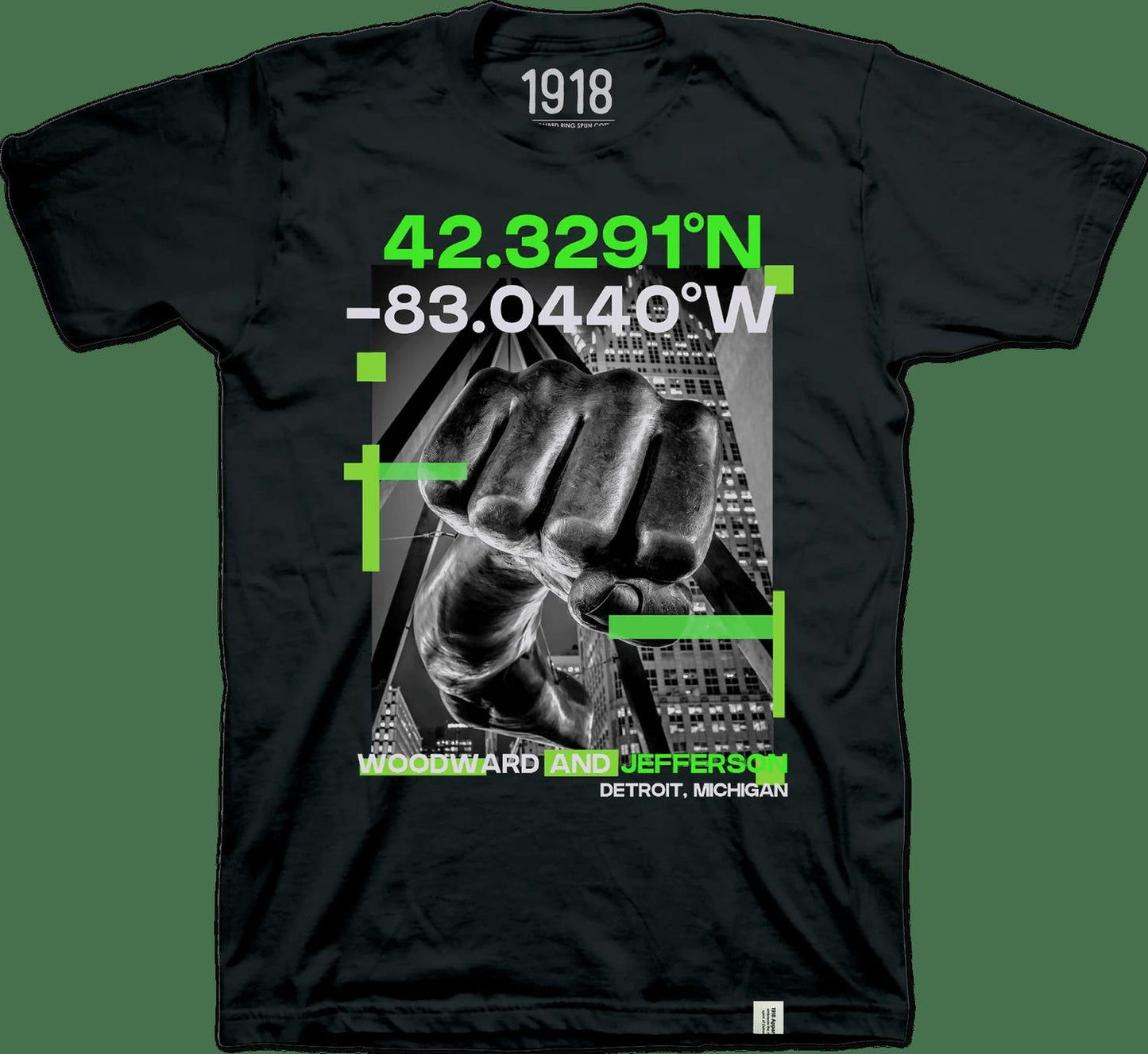 1918 Detroit - Men's Fist Short Sleeve Tee