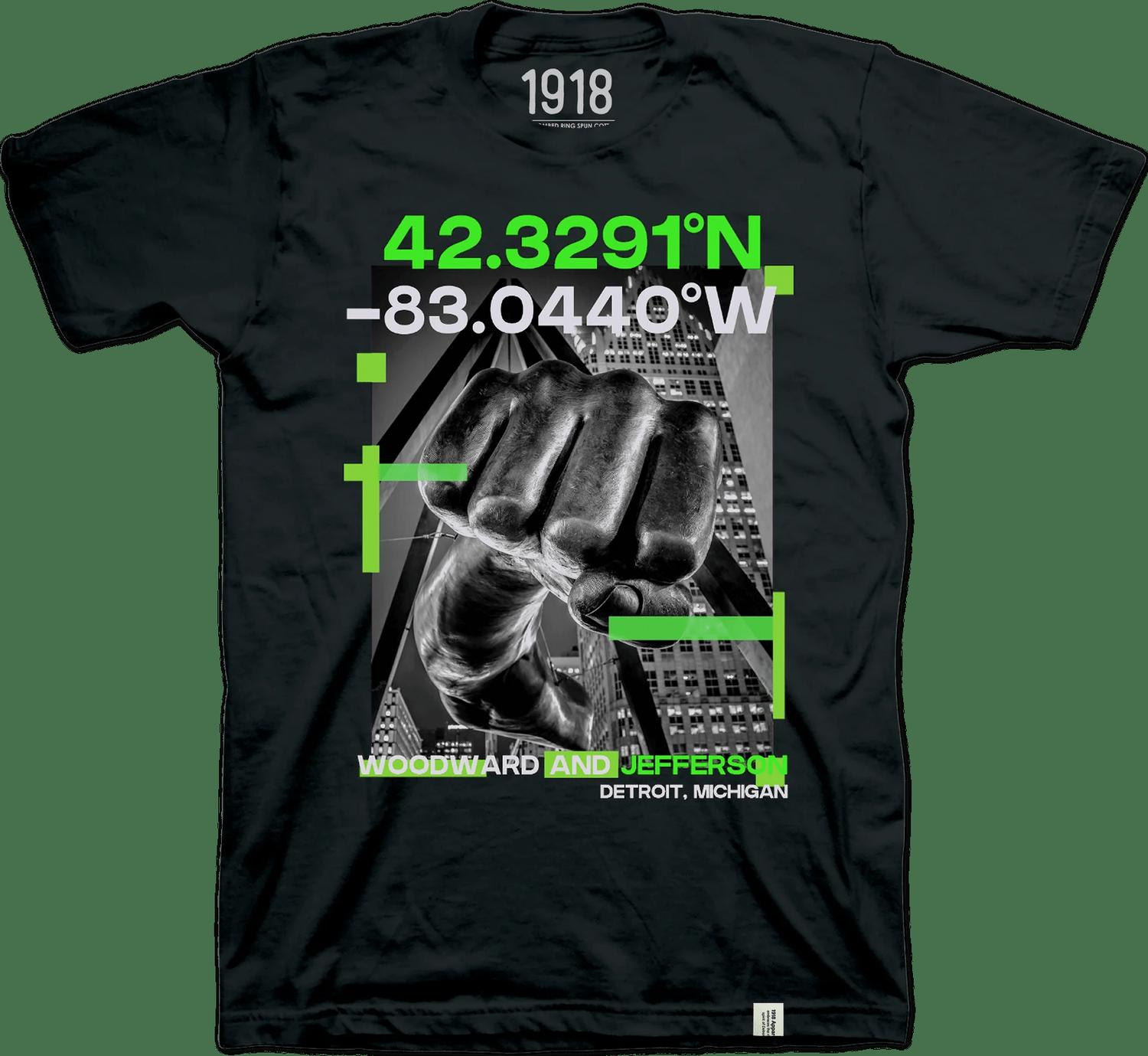 1918 Detroit - Men's Fist Short Sleeve Tee