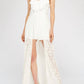 Entro - Lace & Ruffle Maxi Romper