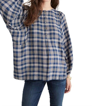 Hatch - Rose Plaid Top