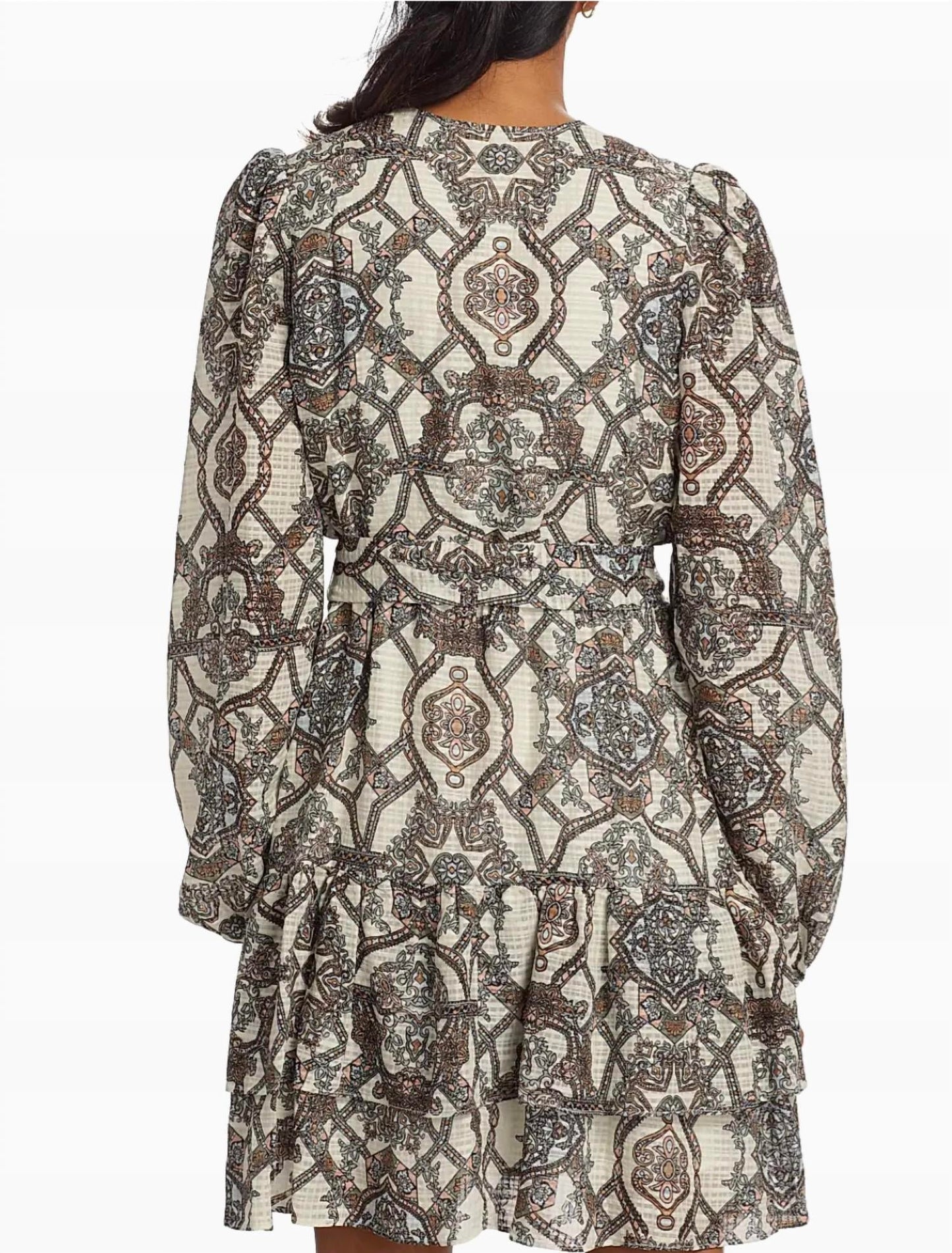 Marie Oliver - Preston Opal Medallion-Print Minidress