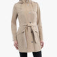 London Fog - Zip Front Hooded Trench With Belt