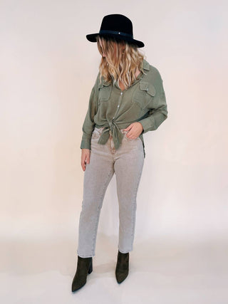 Fdj - Olivia Mid Rise Straight Jeans