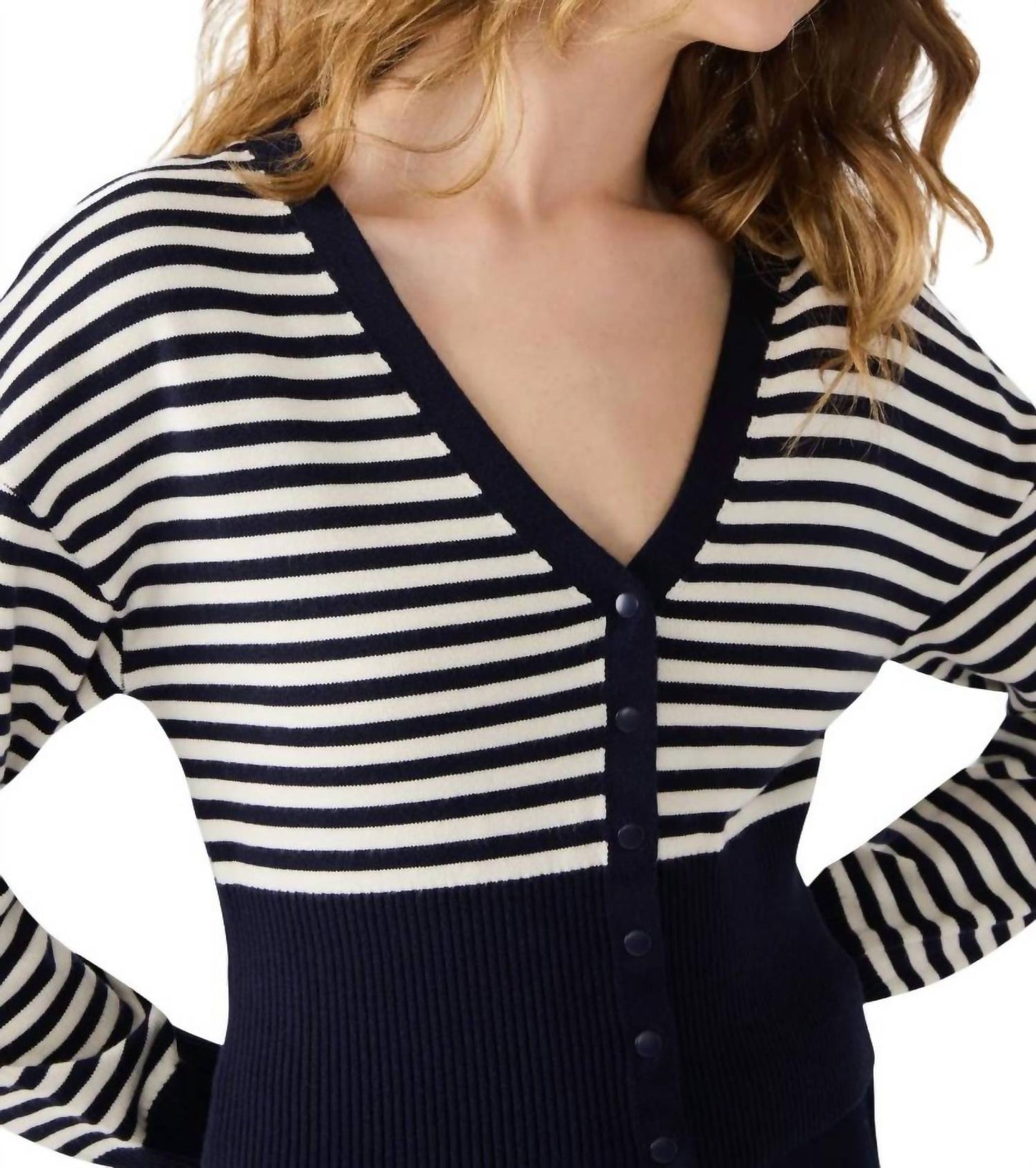 Steve Madden - Lauryn Stripe Crop Cardigan