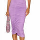 Enza Costa - ONE SHOULDER RUCHED MIDI