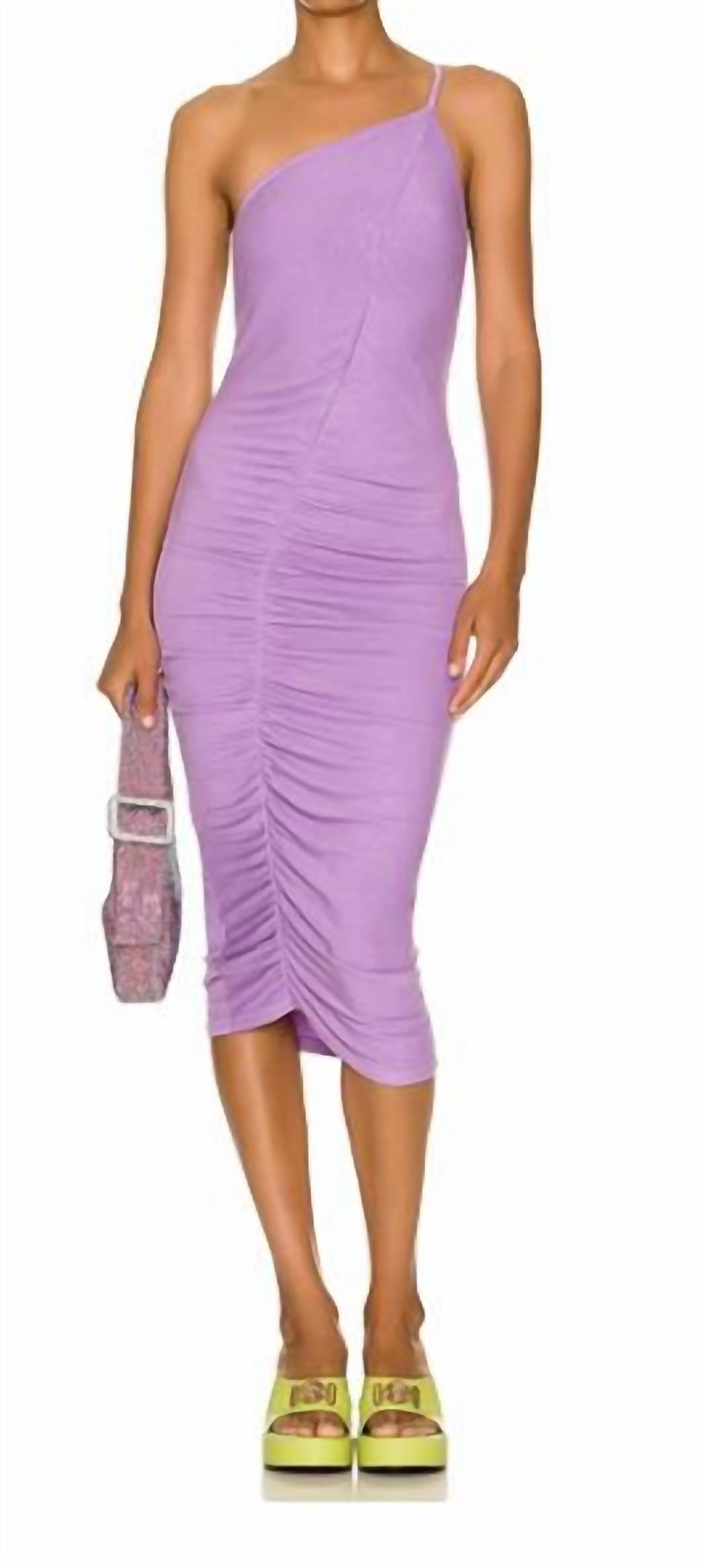 Enza Costa - ONE SHOULDER RUCHED MIDI