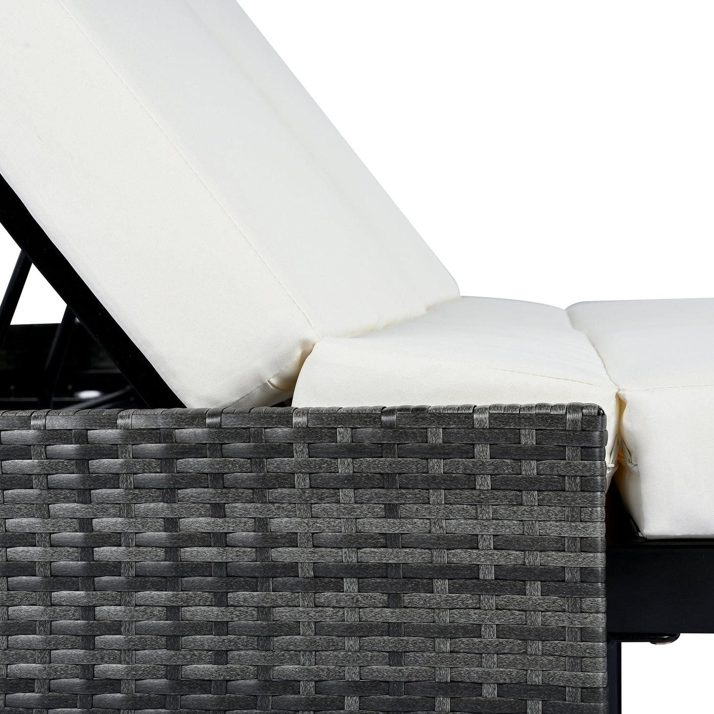 TREXM Outdoor Daybed with Adjustable Backrest