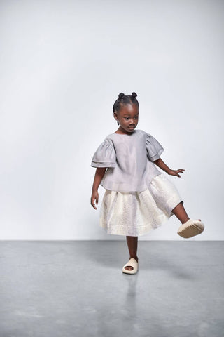 Omamimini - Girls' Layered Organza Skirt