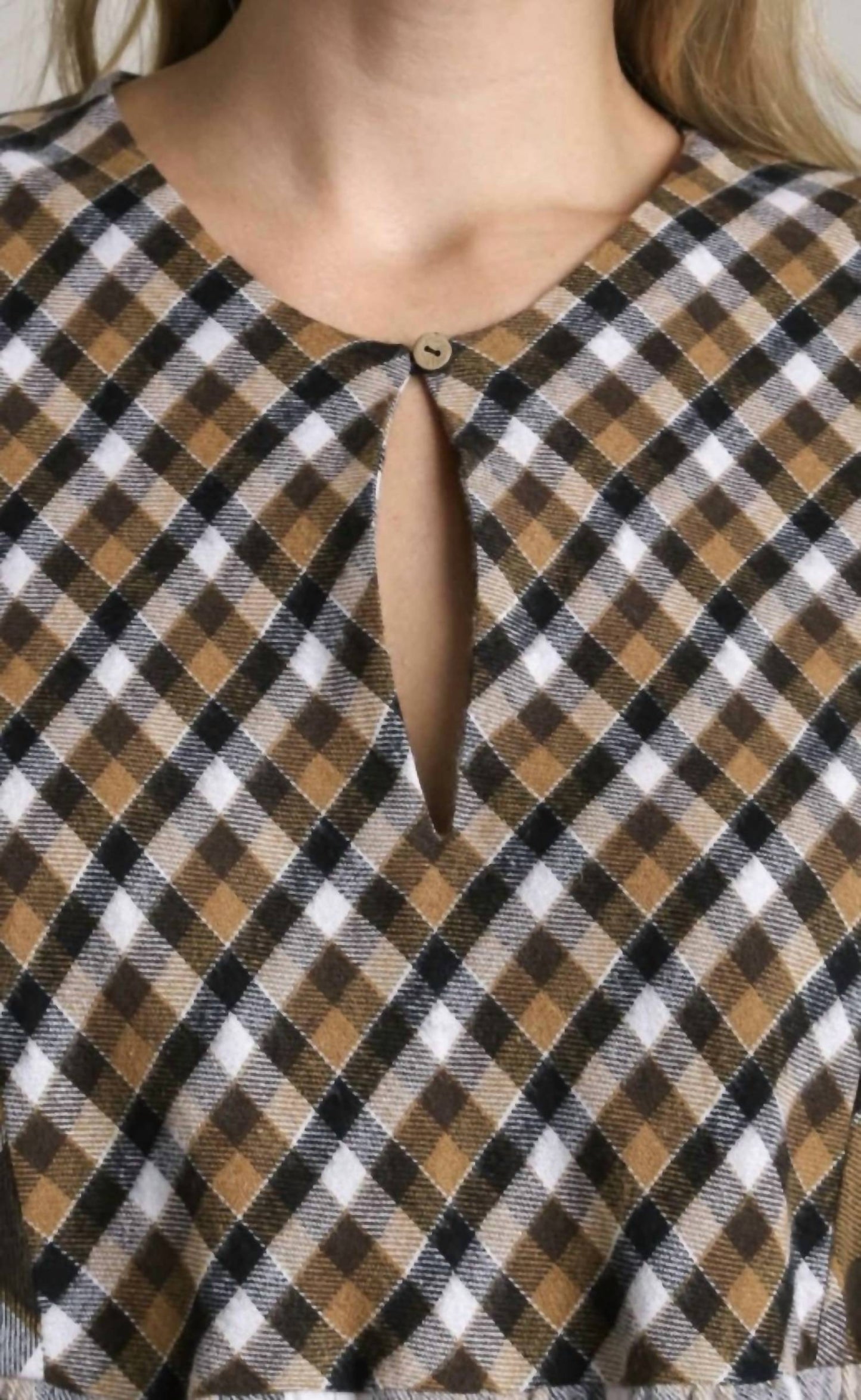 Umgee - Plaid Flannel Babydoll Dress