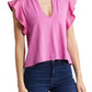 Nation Ltd - CONSTANCE V NECK TOP