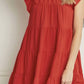 Entro - Mock Neck Ruffle Dress