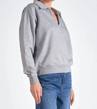 Elan - Long Sleeve Collared Top