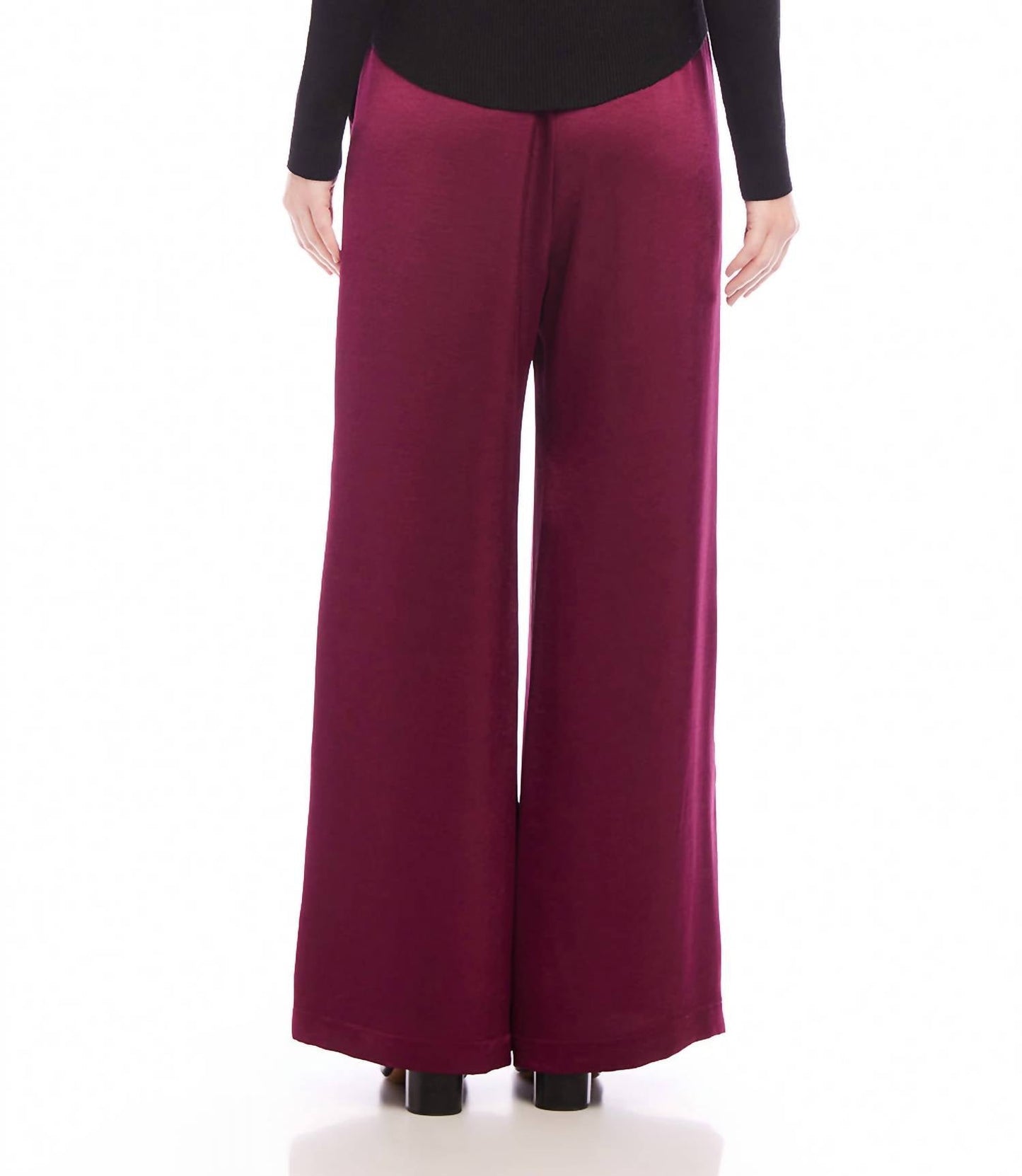 Karen Kane - Women's Wide Leg Satin Pants