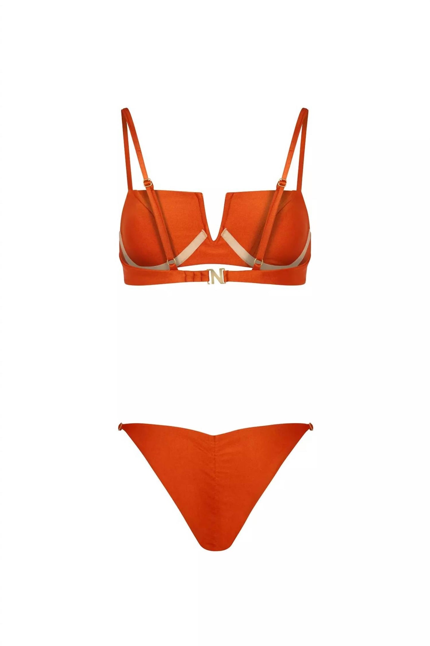 Nelblu - Era Brassiere-like Bikini Top And Bottom Set
