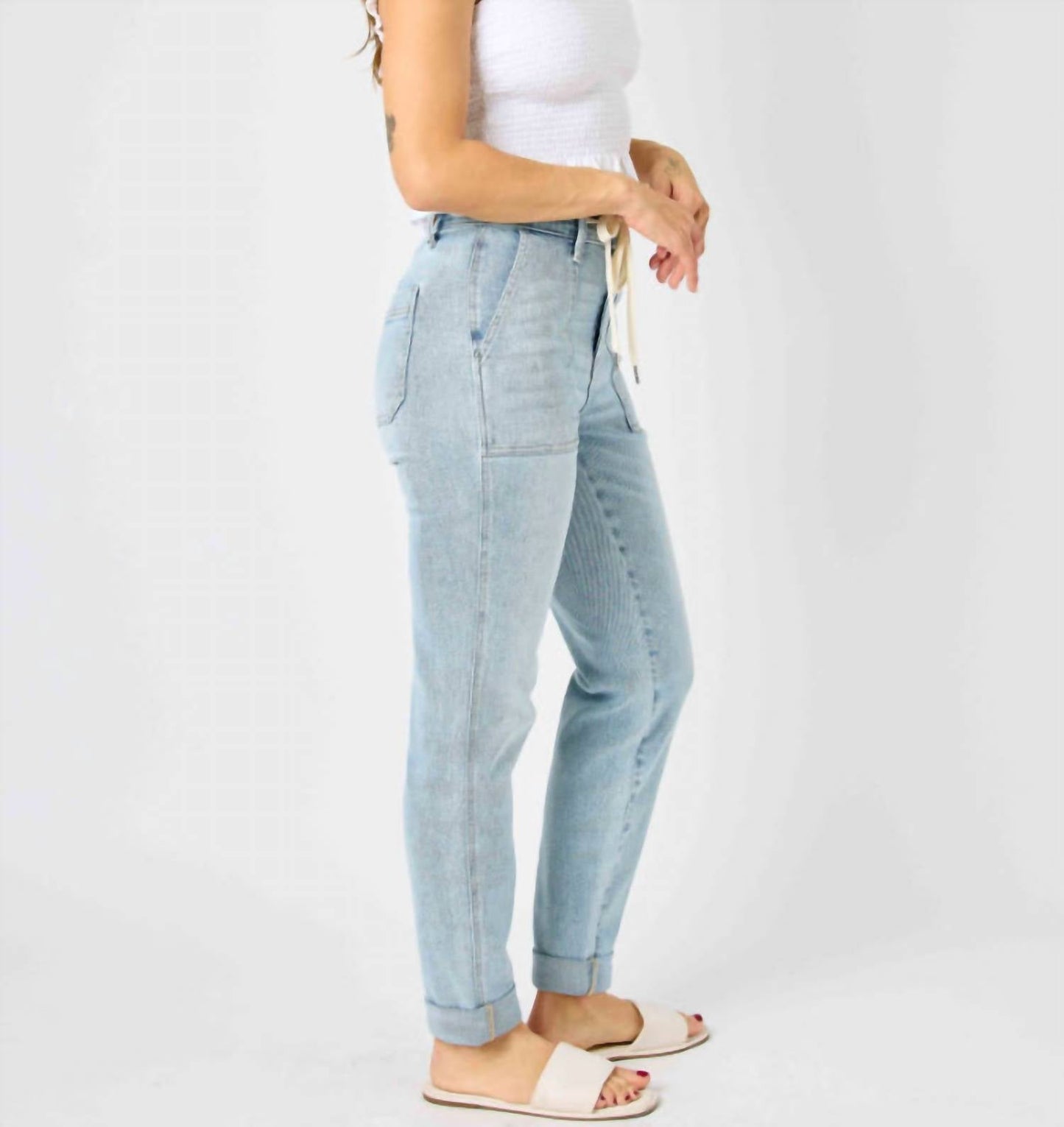 Judy Blue - High Waist Vintage Double Cuff Jogger