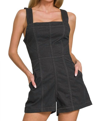 Trendsi - Zenana Tie Back Romper