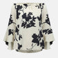 Joseph Ribkoff - Beige Floral Off The Shoulder Blouse
