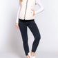 Active Basic - Suede Piping Detail Rib Quilted Vest
