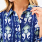 Mary Square - Ikat Pattern Midi Dress