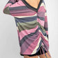 143 Story - V Back Detail Stripe Top