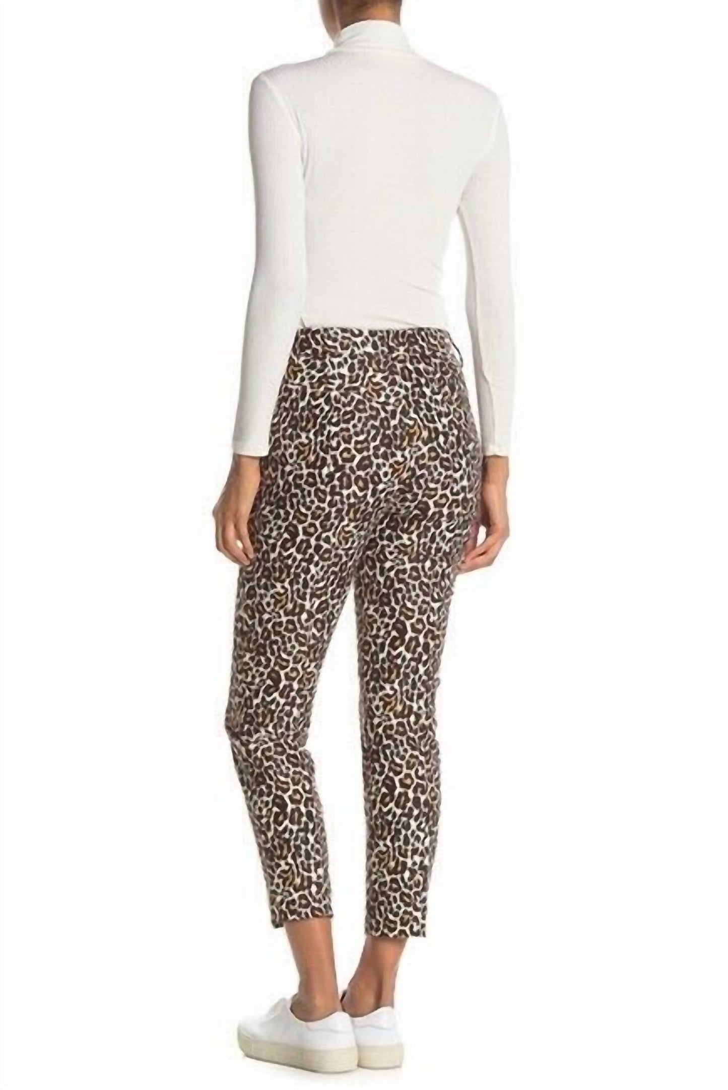 J.Crew - Leopard Print Slim Mid-Rise Stretch Ankle Crop Pants