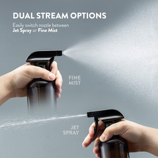 Glass Spray Bottles - 16 Oz 2 Pack