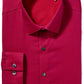 Kenneth Cole REACTION Men's Dress Shirt Slim Fit Stretch Collar Solid, Magenta, 17" Neck 32"-33" Sleeve