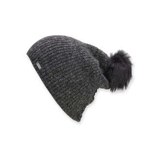 Pistil Lauren Slouch Pom Beanie - Charcoal