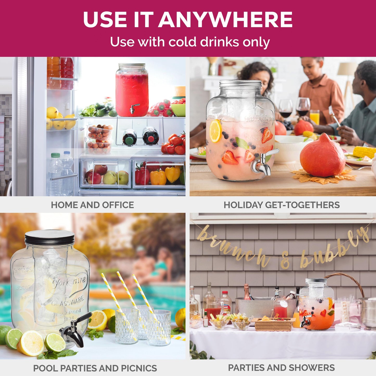 Glass Drink Dispenser