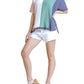Umgee - Color Block Gauze Top
