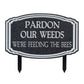 Metal Garden Weeds Stake Sign (Set of 2)