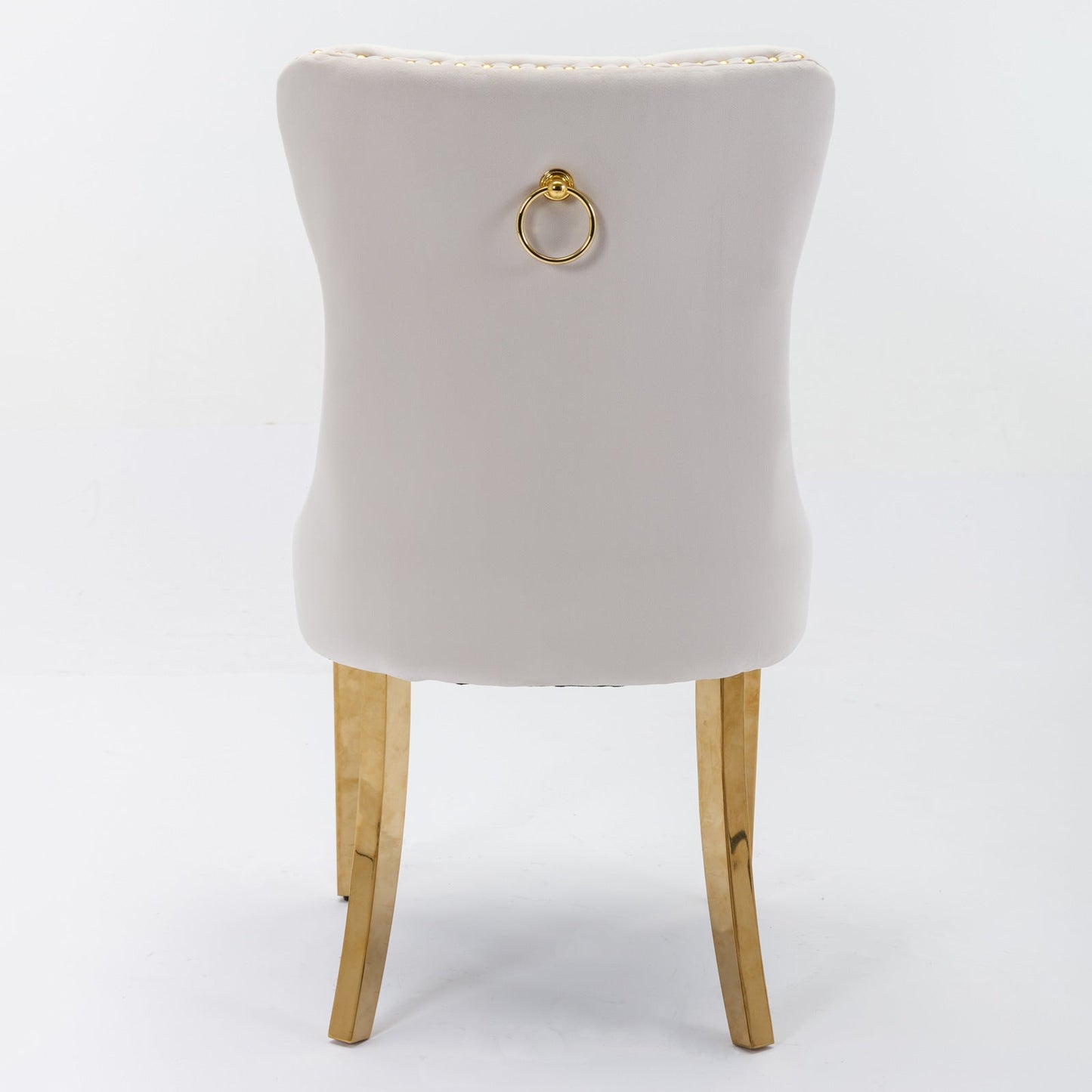 Nikki Collection Modern Tufted Velvet Upholstered Dining Chairs - Set of 2
