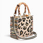 America & Beyond - Women's Luxe Leopard Handbag