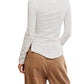 Free People - Our Song Henley Cuff Tee