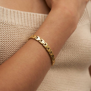 Brenda Grands - Women's Square Link Bracelet