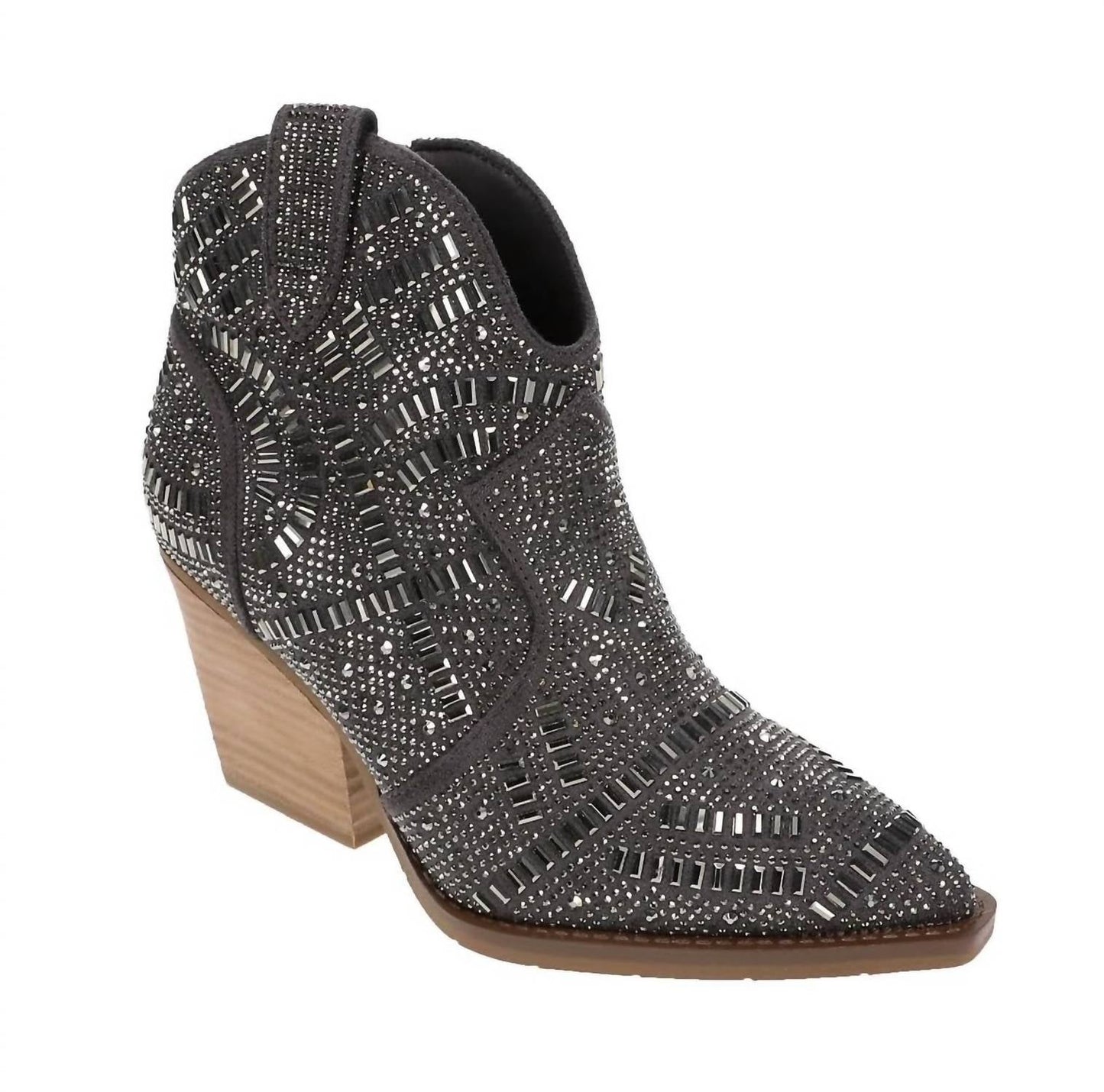Very G - Women's One Day Zip Side Bling Short Boot