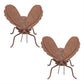Iron Metal Bumble Bee Garden Accent (Set of 2)