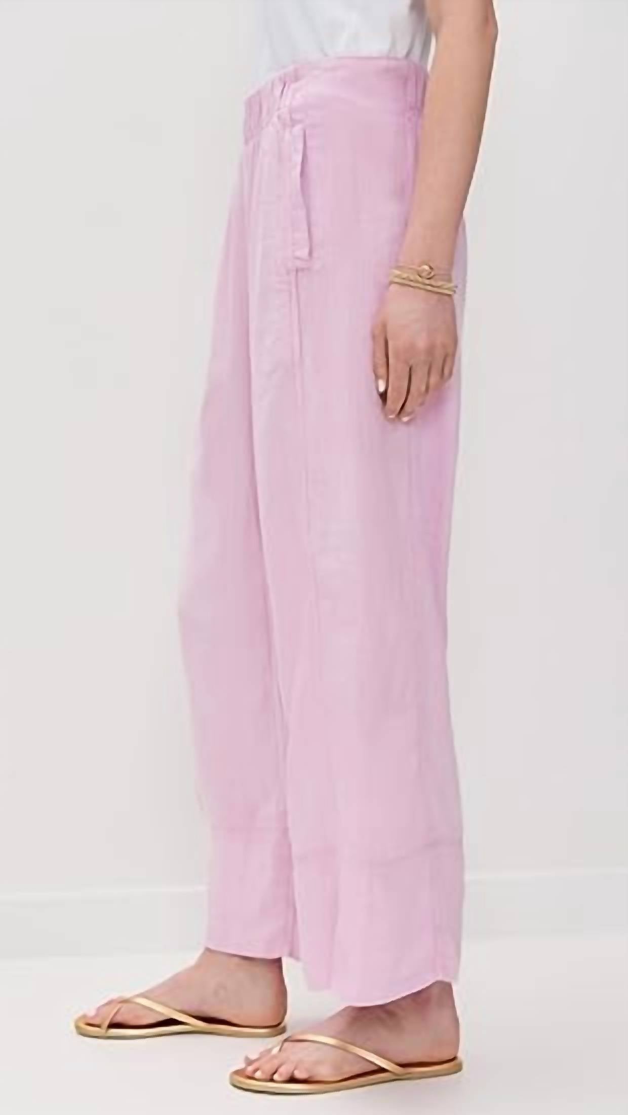 Free People - Day's End Linen Pull-on Pants