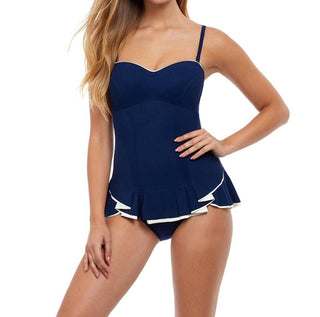 Profile By Gottex - Belle Curve Bandeau Strapless Shirred Swimdress