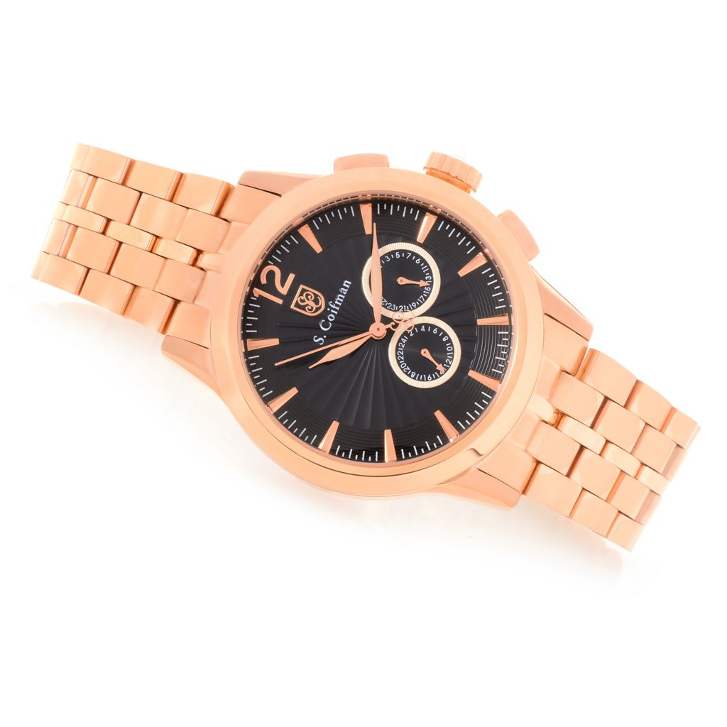 S. Coifman 43mm Quartz Multi Function Bracelet Watch