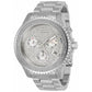 INVICTA 47MM GRAND DIVER QUARTZ CHRONO DIAMOND PAVE STAINLESS BRAC WATCH